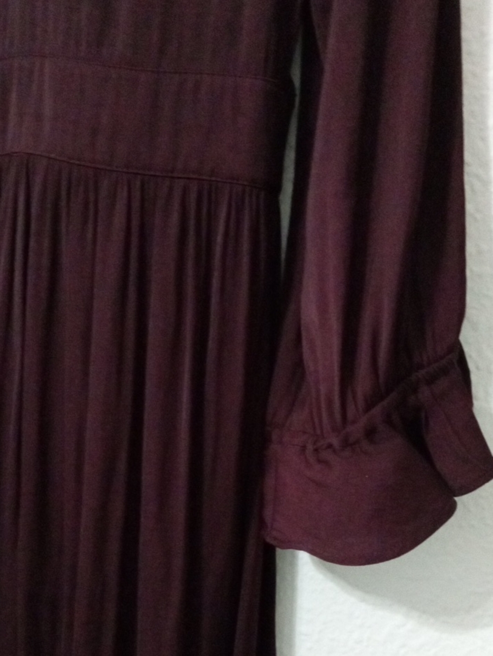 Scotch & Soda Long Sleeve Maxi Dress in Burgundy - Picture 8 of 8